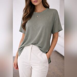 Franco Mirabelli Linen Blend Top